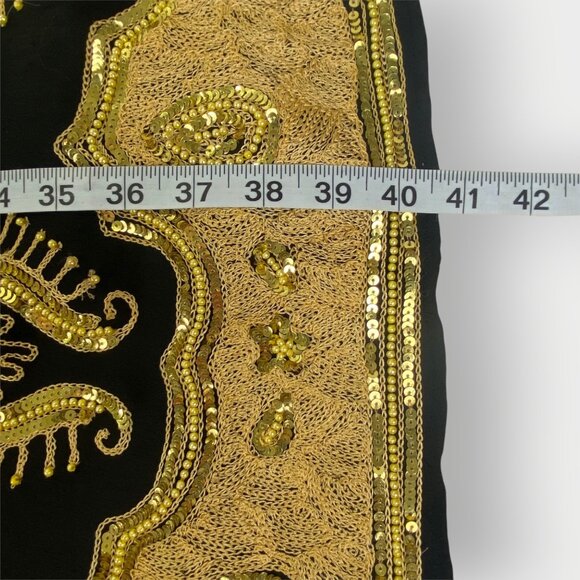 Soft Surroundings Maxi Skirt | L Tall | Black Crinkle | Boho Witchy - Picture 13 of 13